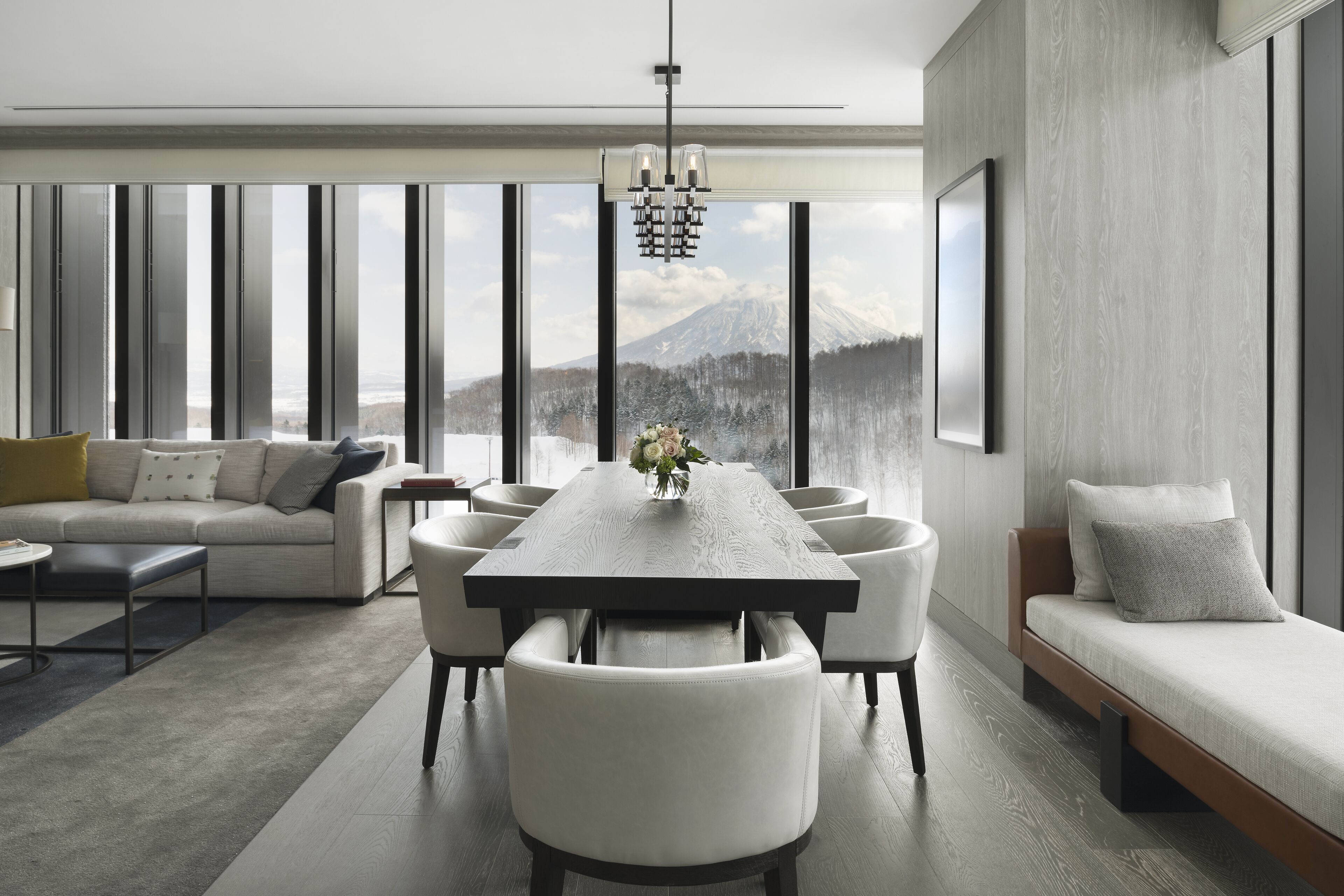 Deluxe-suite - 1 kingsize-seng (Private Onsen) | Stue | 55-tommers fladskærms-tv med satellitkanaler, tv, Netflix
