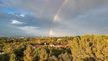 Vista frontal de la propiedad