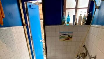 Shower, free toiletries, hair dryer, electronic bidet