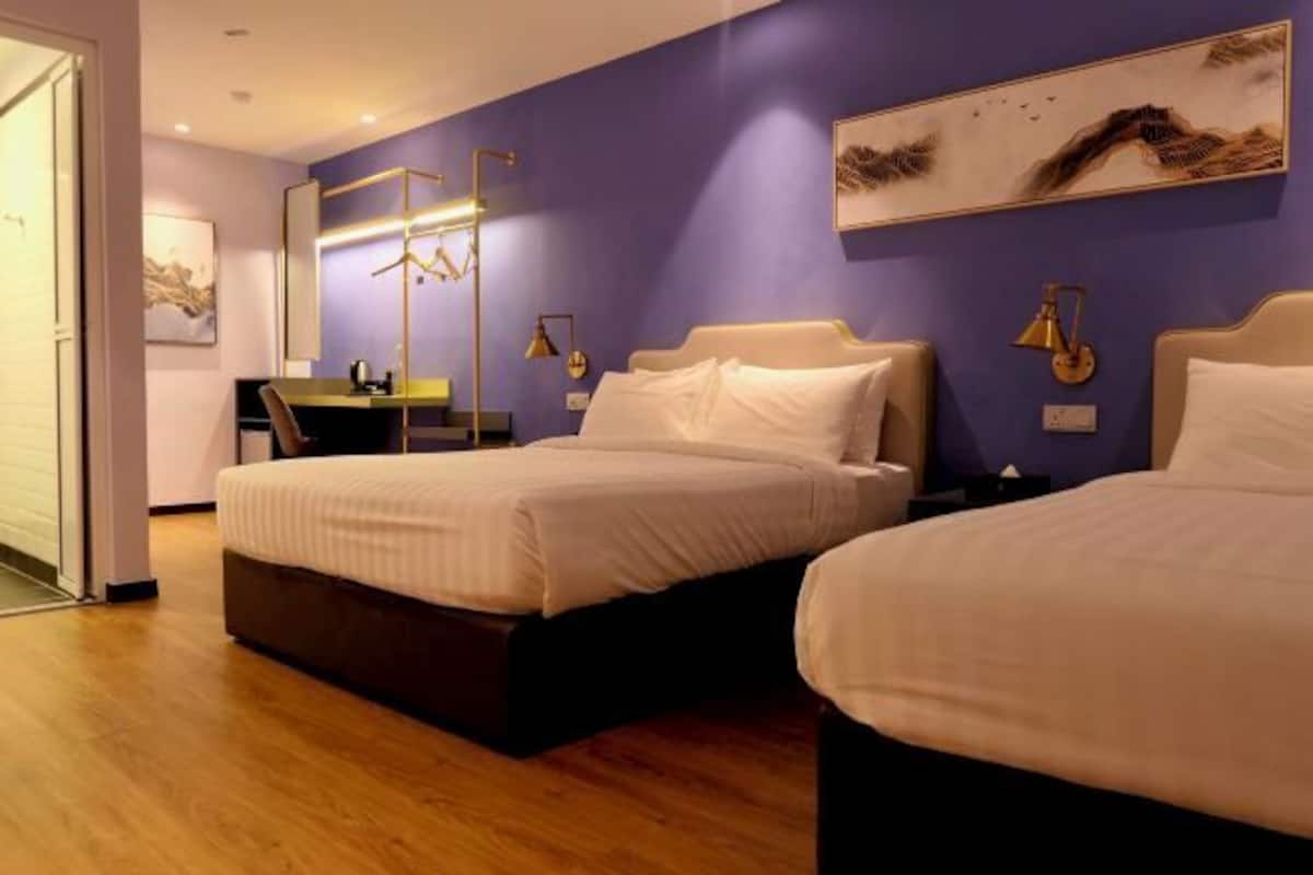 In-room safe, desk, laptop workspace, iron/ironing board