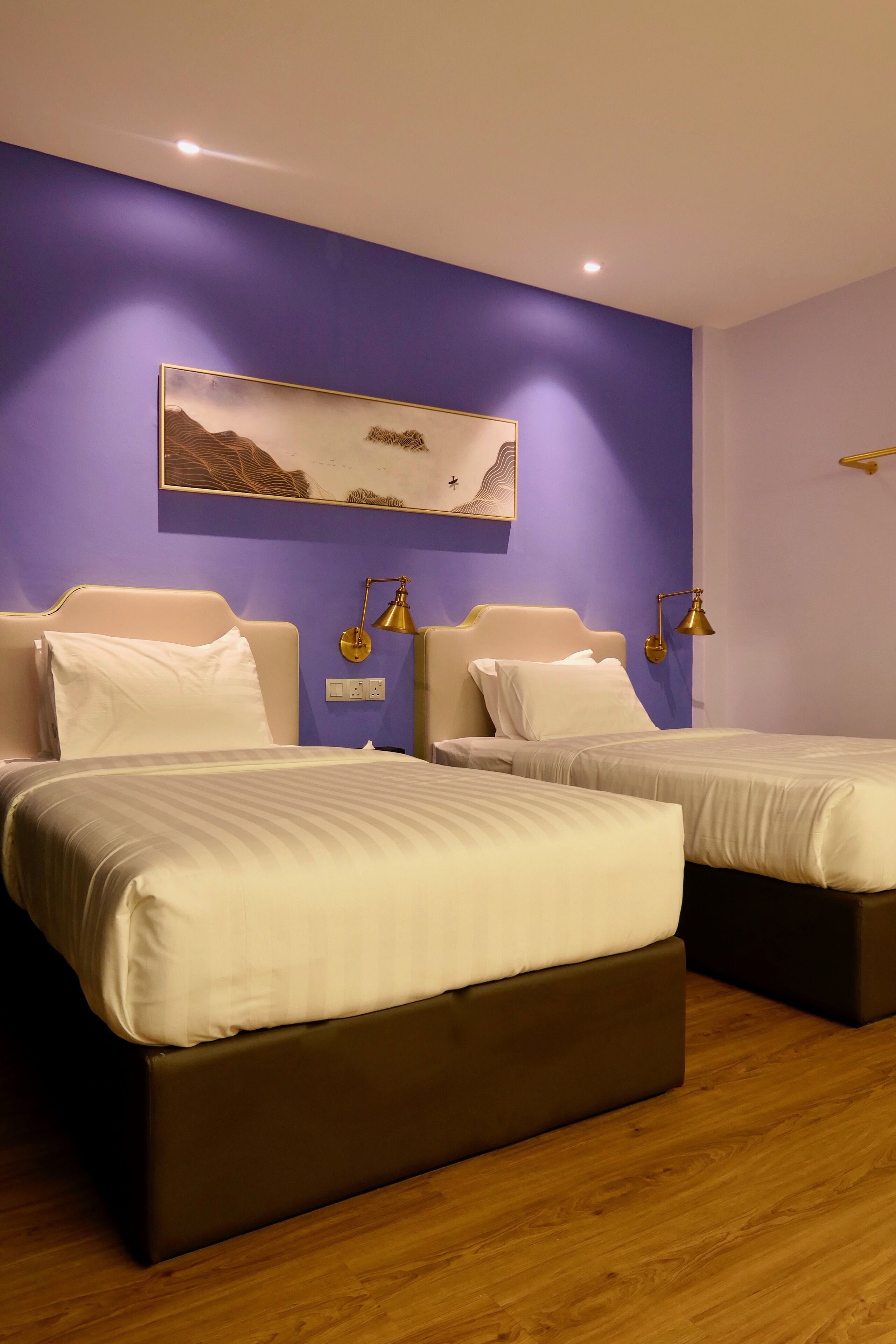 counselor room (twin) | in-room safe, desk, laptop workspace, iron/ironing board