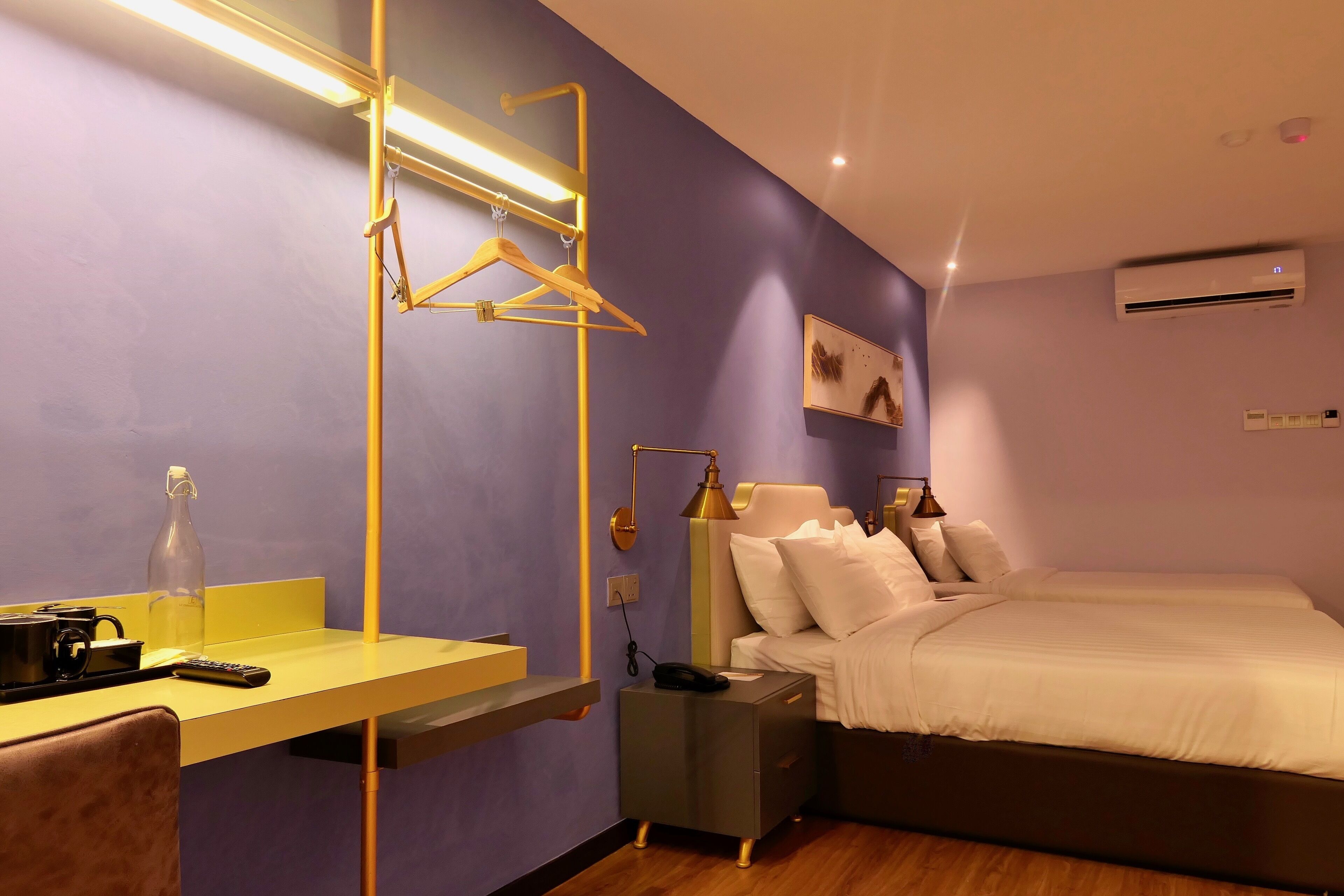 ambassador room | in-room safe, desk, laptop workspace, iron/ironing board