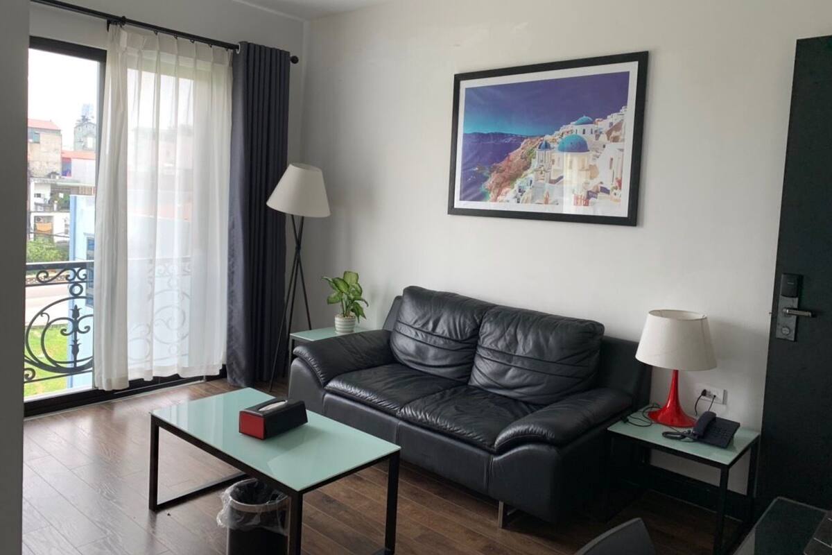 23-inch flat-screen TV with cable channels, TV