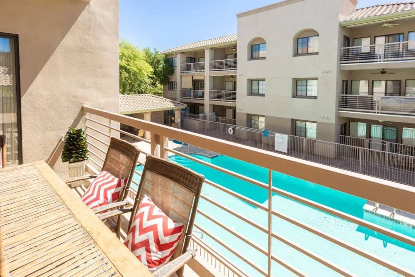 Balcony views.