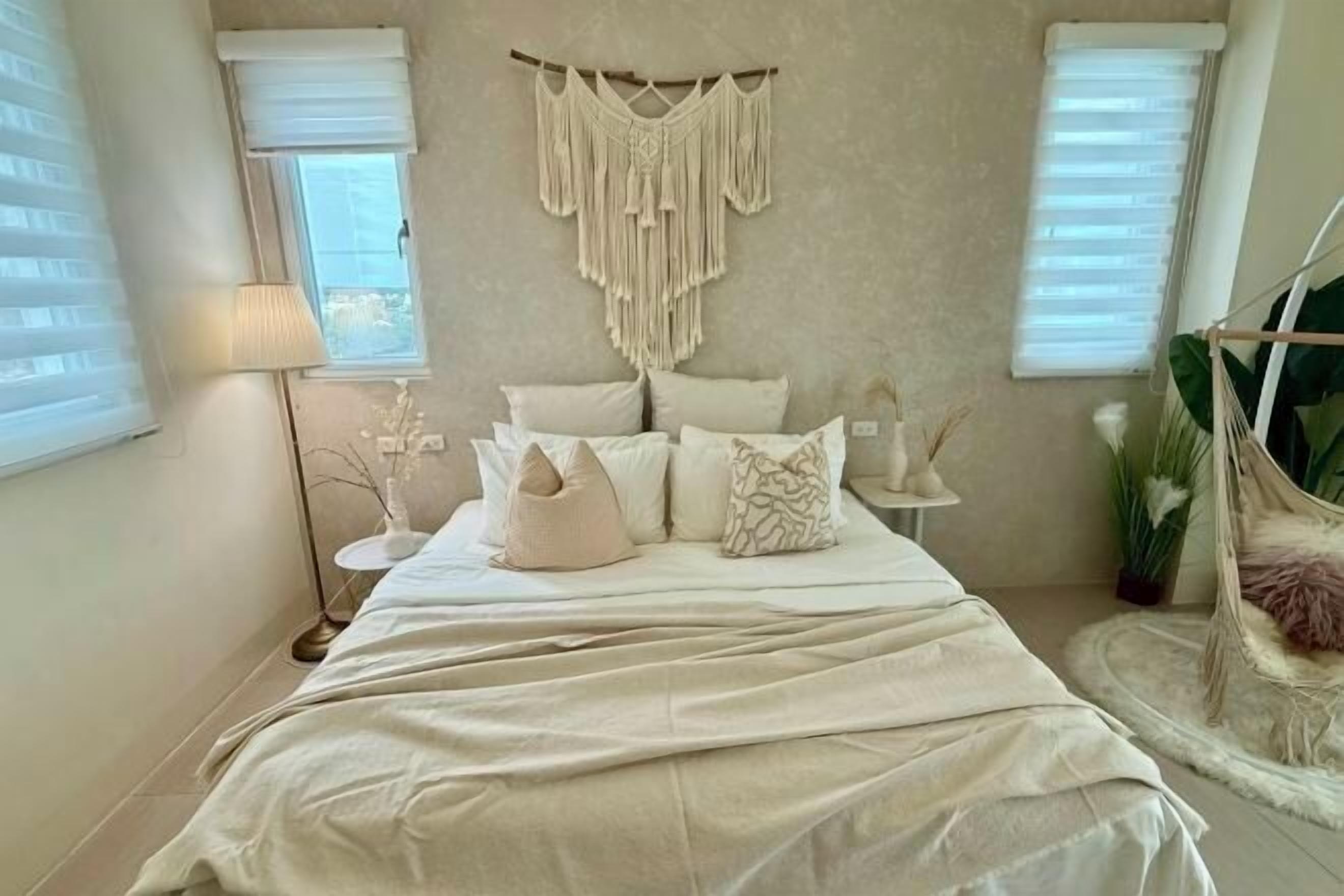 Premium bedding, blackout drapes, soundproofing, free WiFi