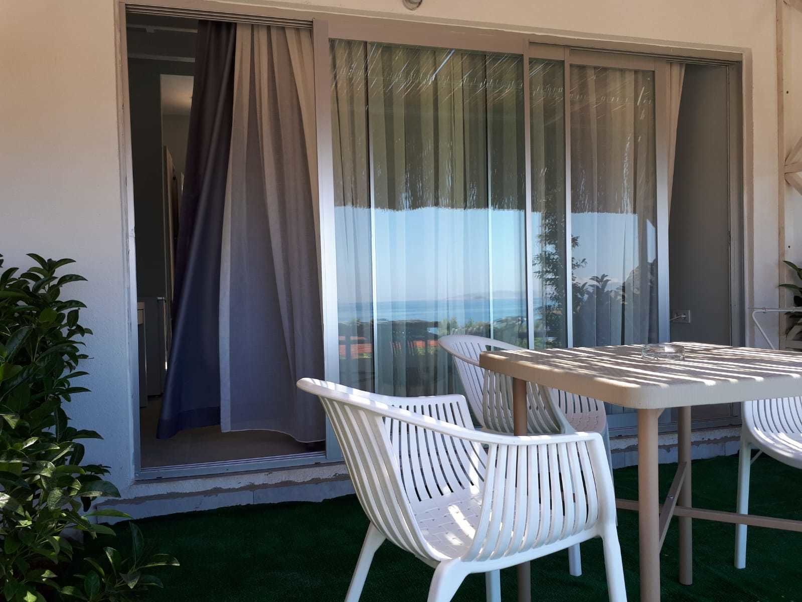 deluxe double room, sea view | terrace/patio