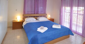 Leilighet – deluxe, 2 soverom, ikke-røyk, sjøutsikt | Sengetøy av topp kvalitet, lydisolert og ekstrasenger (mot et tillegg)