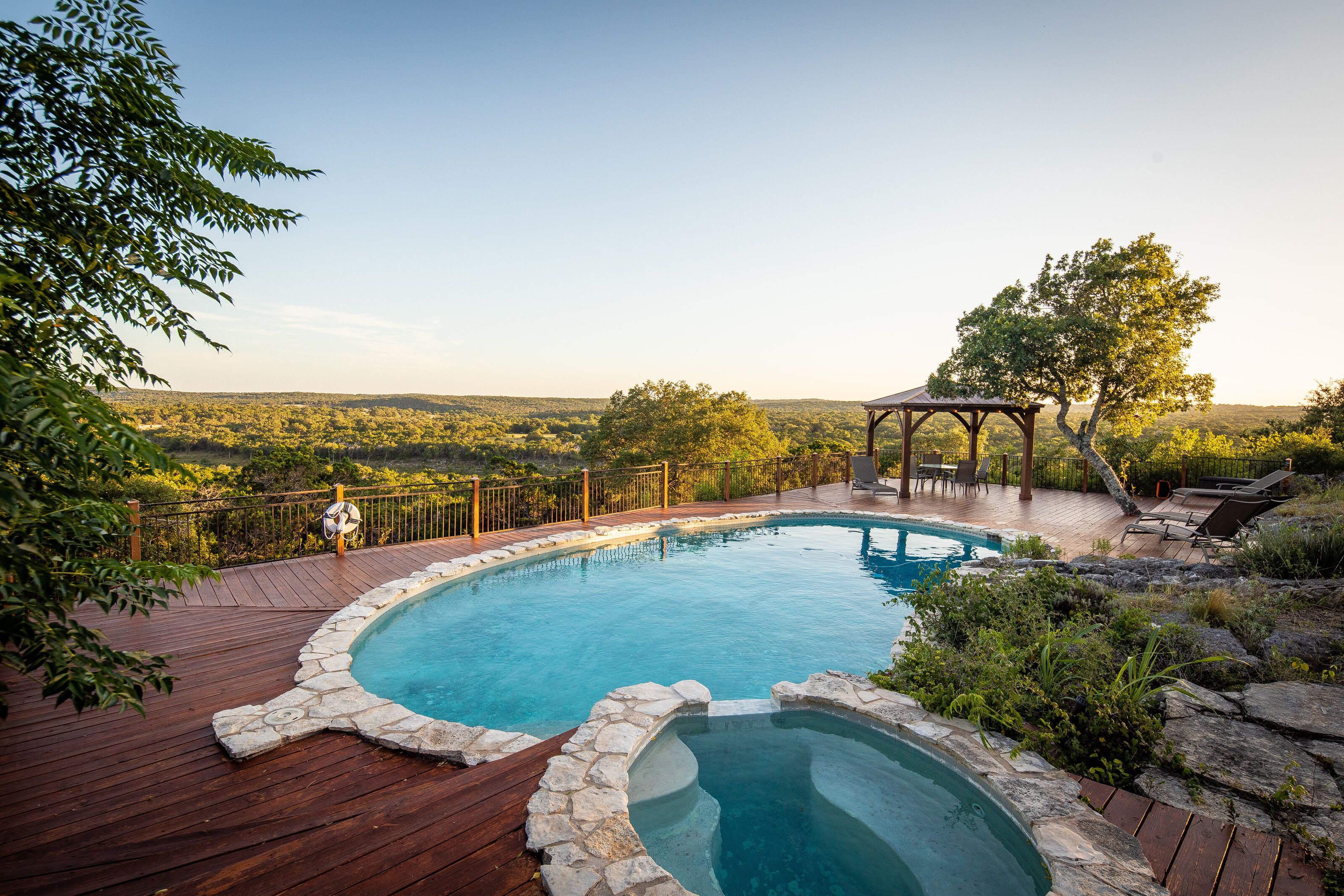 Valley View - Hill Country home with swimming pool, beautiful hillside view!