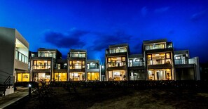 Front of property - evening/night - SBS Love Pension (Seogwipo)