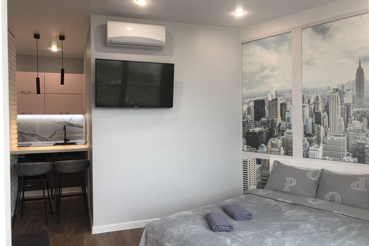 Studio (4) | Strykjärn/strykbräda, gratis wi-fi och sängkläder