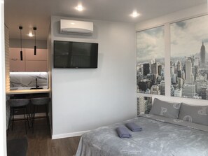 Estudio (4) | Tabla de planchar con plancha, wifi gratis y ropa de cama 