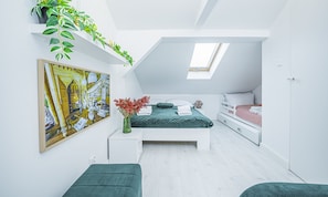 Appartement familial | 1 chambre, rideaux d’obscurcissement, fer et planche à repasser