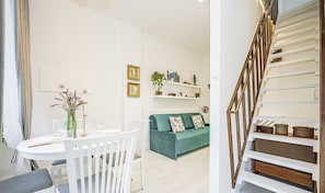 Familienapartment | 1 Schlafzimmer, Verdunkelungsvorhänge, Bügeleisen/Bügelbrett