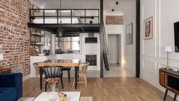 Suite estudio Confort | Zona de estar