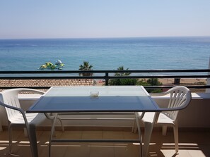 Blick vom Balkon