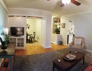 TV, ping pong, books