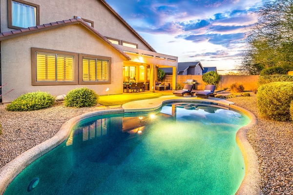 Enjoy the Arizona's beautiful sunsets and relax in the year round pool.