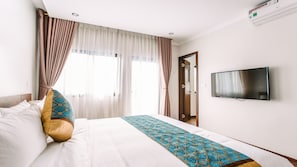 Familiesuite | Select Comfort-senge, minibar, skrivebord