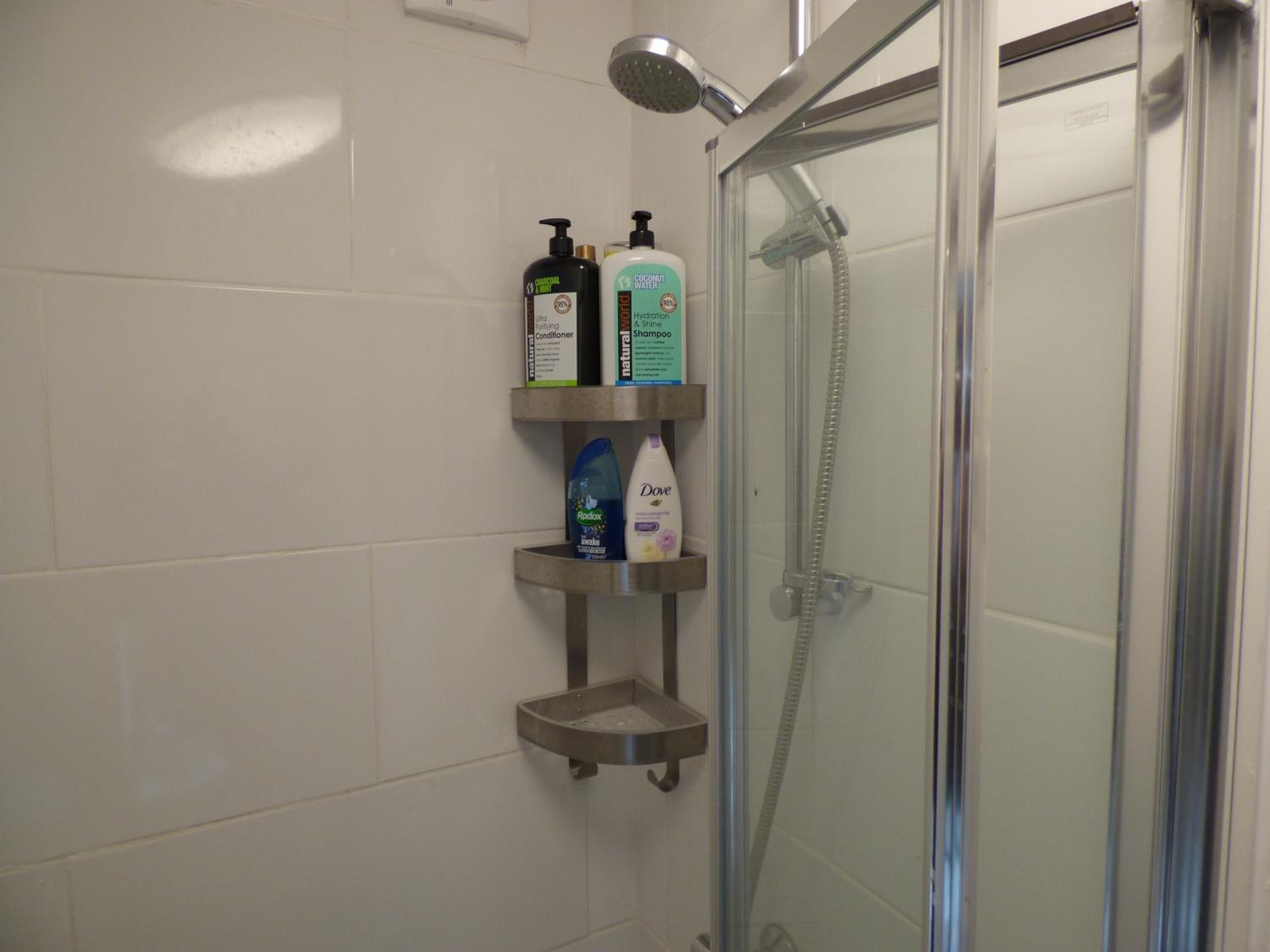 Free toiletries, hair dryer, towels