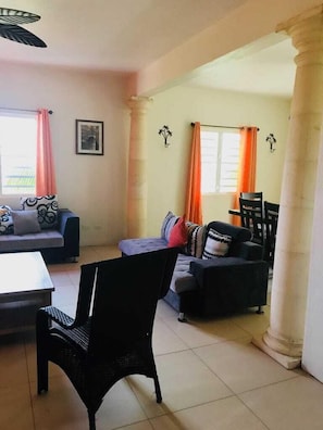 50-inch flat-screen TV with cable channels, Smart TV - White Sands Anguilla (Blowing Point)