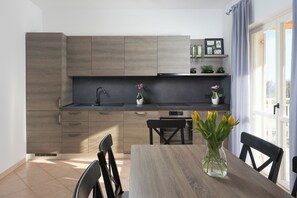 Apartment (A5) | Private kitchen | Fridge, stovetop, dishwasher, espresso maker - Apartments Marina (Labin)