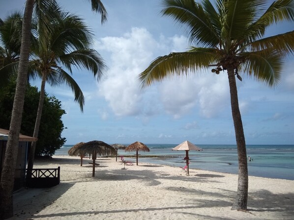 Na praia