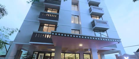 Façana frontal de l'allotjament