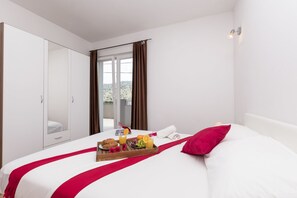 Een strijkplank/strijkijzer, gratis wifi