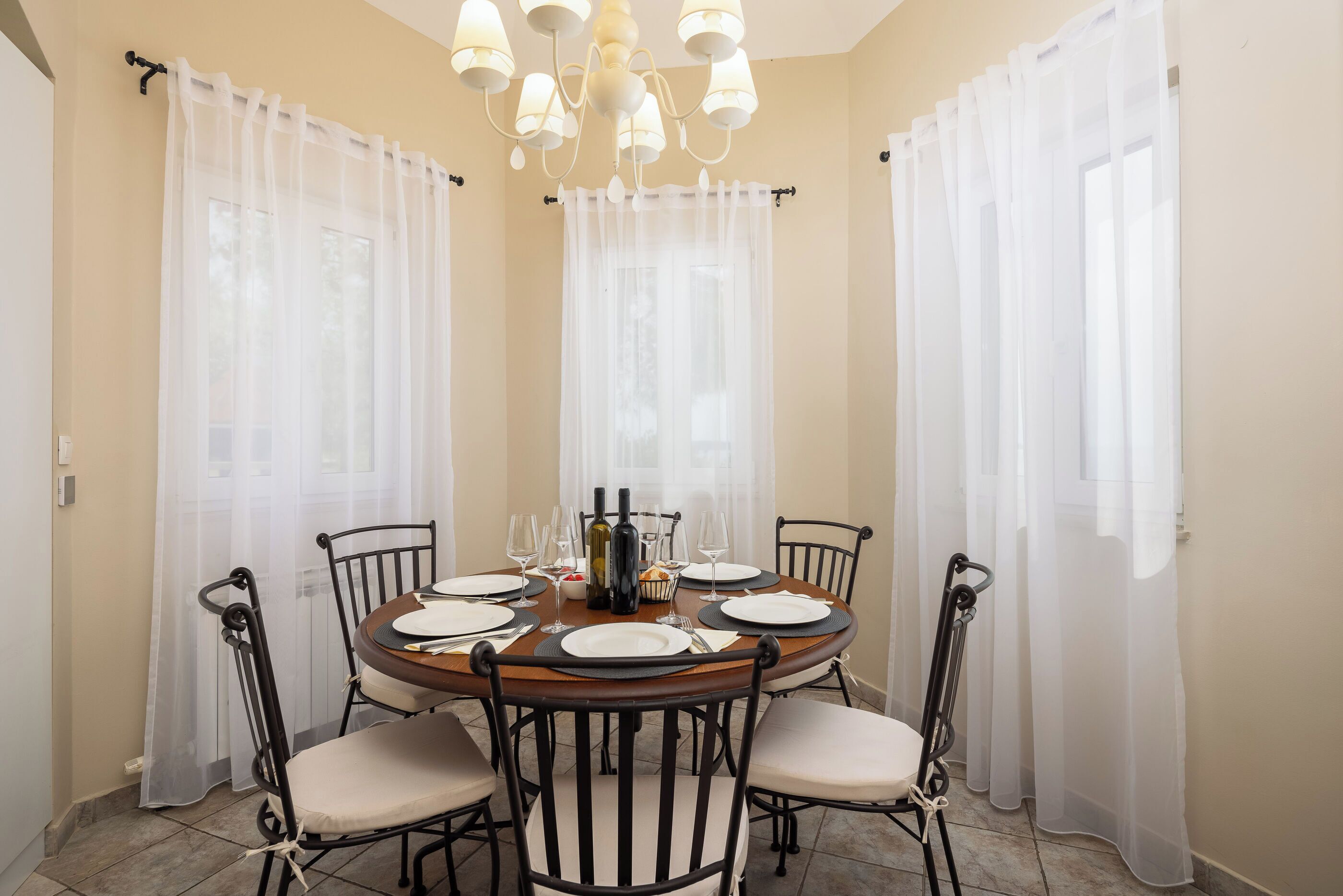 Villa | Private kitchen | Fridge, microwave, oven, stovetop