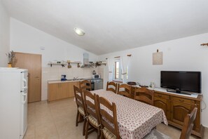 Private kitchen | Fridge, microwave, stovetop, dishwasher - Villa Marina (Benkovac)