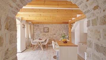 Villa | Private kitchen | Fridge, oven, stovetop, dishwasher