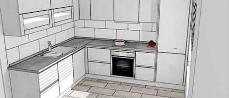 Refrigerador, microondas, horno y lavavajillas
