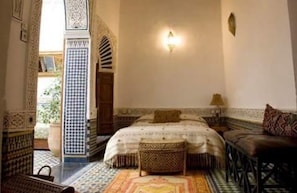 Blackout curtains, iron/ironing board, free WiFi, bed sheets