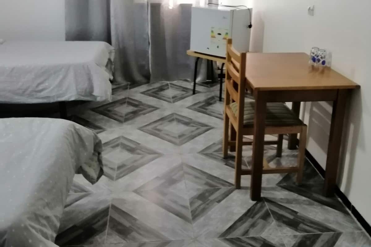 Double Room | Desk, blackout curtains, free WiFi, bed sheets