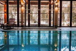 Indoor pool, open 8:00 AM to 10:00 PM, sun loungers