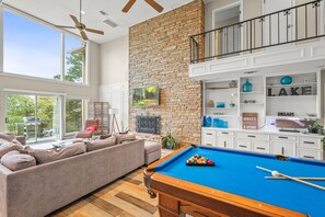 Smart TV, video games, ping pong