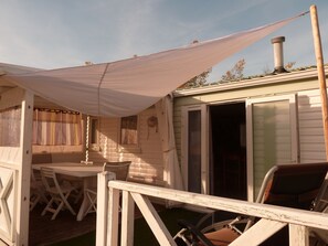 Outdoor dining - RENTAL MOBIL HOME - INTERESTING PRICES (Ronce-les-Bains)