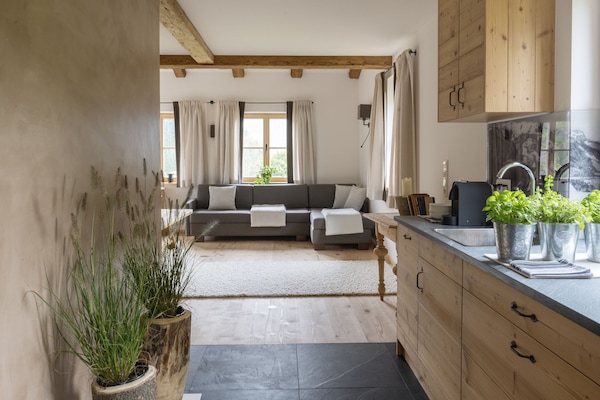 Apartamento, 1 quarto, sacada (Cleaning Fee EUR 70,00) | Área de estar | TV de tela plana 100 cm com canais via satélite, TV