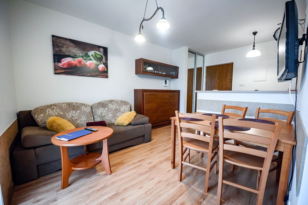 Apartment (16) | 1 Schlafzimmer, laptopgeeigneter Arbeitsplatz, Bügeleisen/Bügelbrett