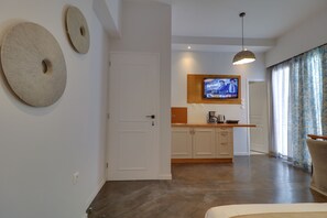 Dobbelt- eller tomannsrom – superior, balkong (301) | Sengetøy av topp kvalitet og senger med overmadrass