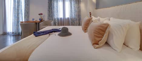 Premium bedding, pillow-top beds, individually decorated