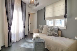 Penthouse exclusivo, 2 habitaciones, Terraza (400) | Área de sala de estar