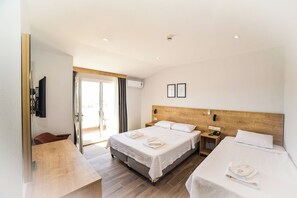 Standard Triple Room, Balcony | Iron/ironing board, free WiFi, bed sheets - Porta Trakis Hotel (Gökçeada)