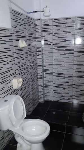 Douche, serviettes fournies
