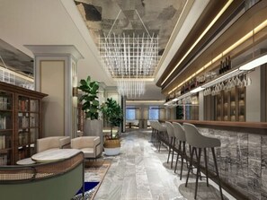 Sala de estar en el lobby