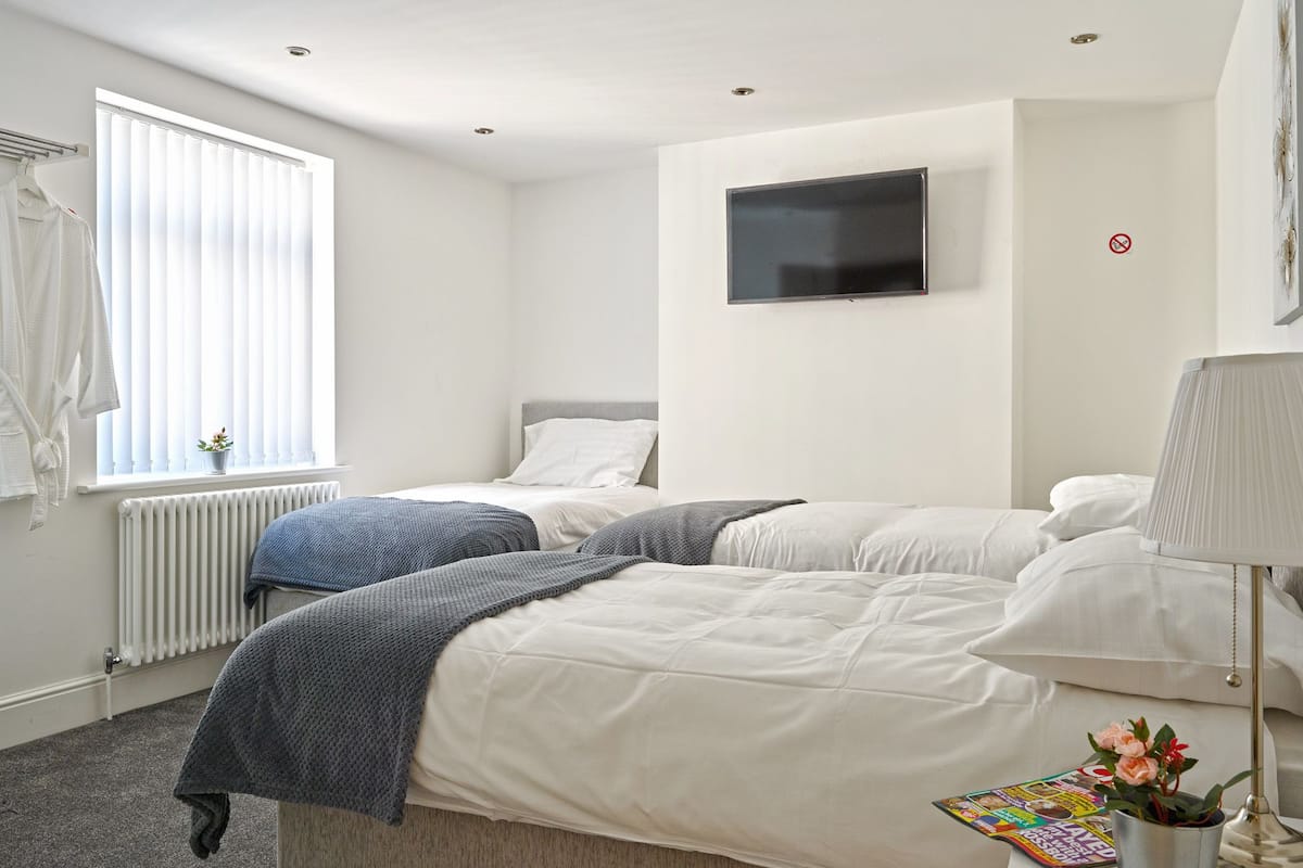 Iron/ironing board, cots/infant beds, free WiFi, bed sheets