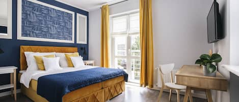 Chambre Double Deluxe, 1 très grand lit, non-fumeurs, salle de bains privée | Vue de la chambre