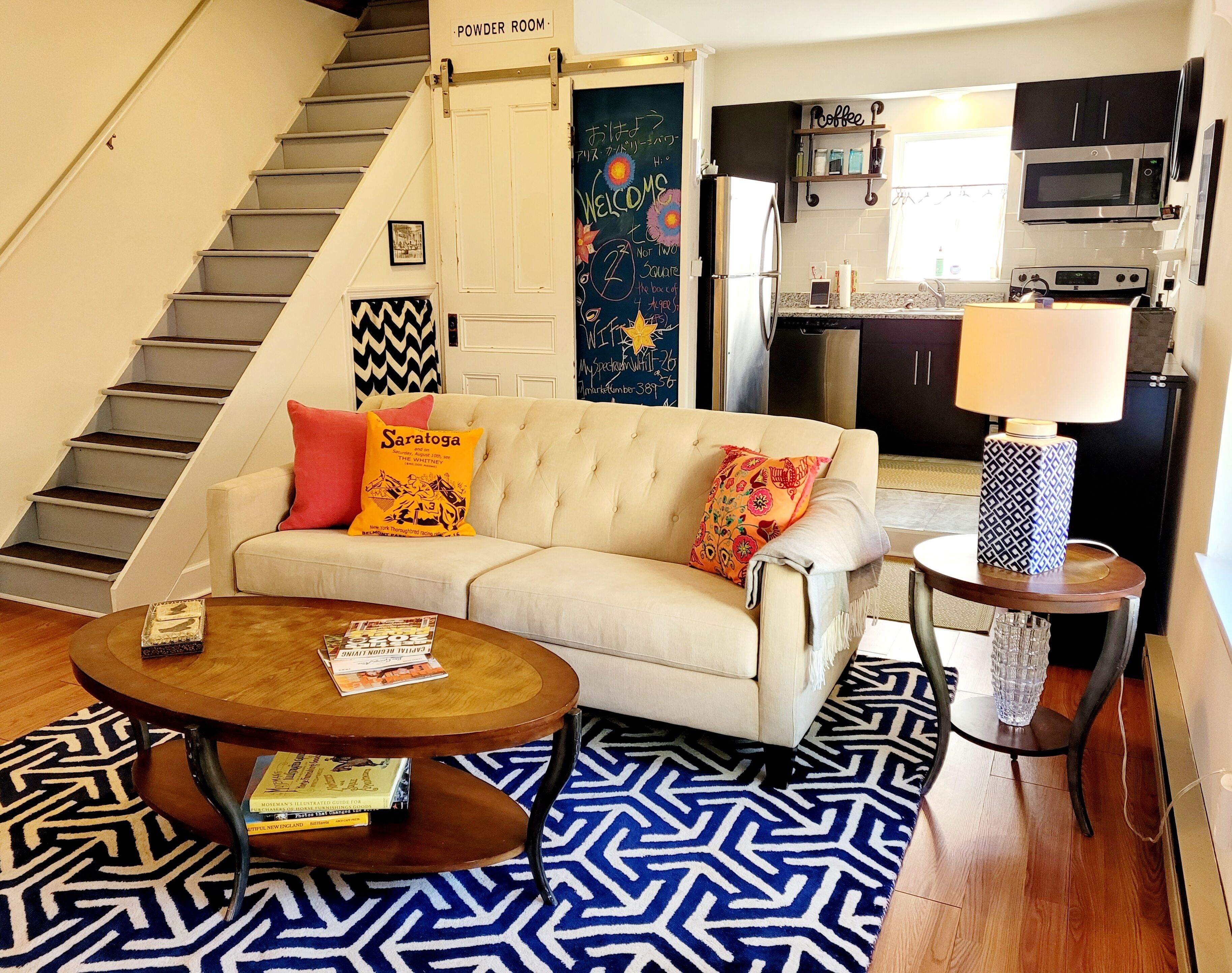 Walk 2 Blocks To Broadway from your Private in town Hideaway near Skidmore 
