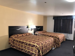 Double Queen Non-Smoking | Desk, iron/ironing board, free WiFi, bed sheets - Luxury Inn (Norwalk)