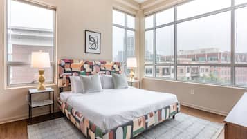 Premium Three Bedroom (Self Check-in with Virtual Front Desk) | Laptop workspace, iron/ironing board, free WiFi, bed sheets